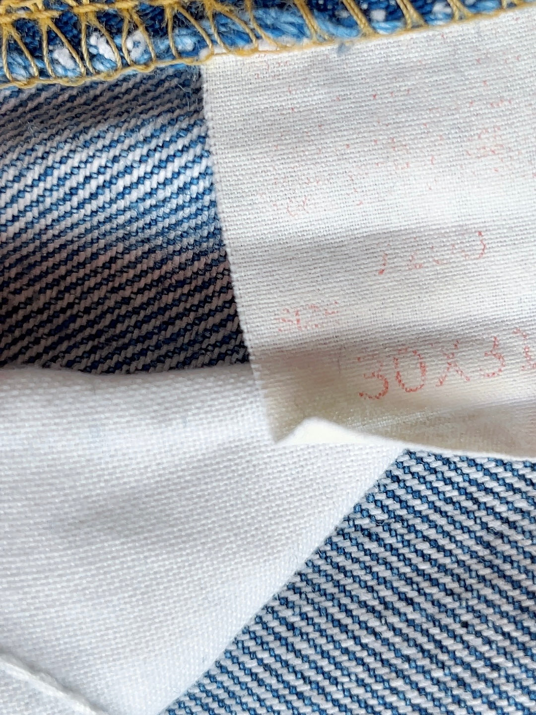 Lee × EDWIN 30×31 vintage blue jeans