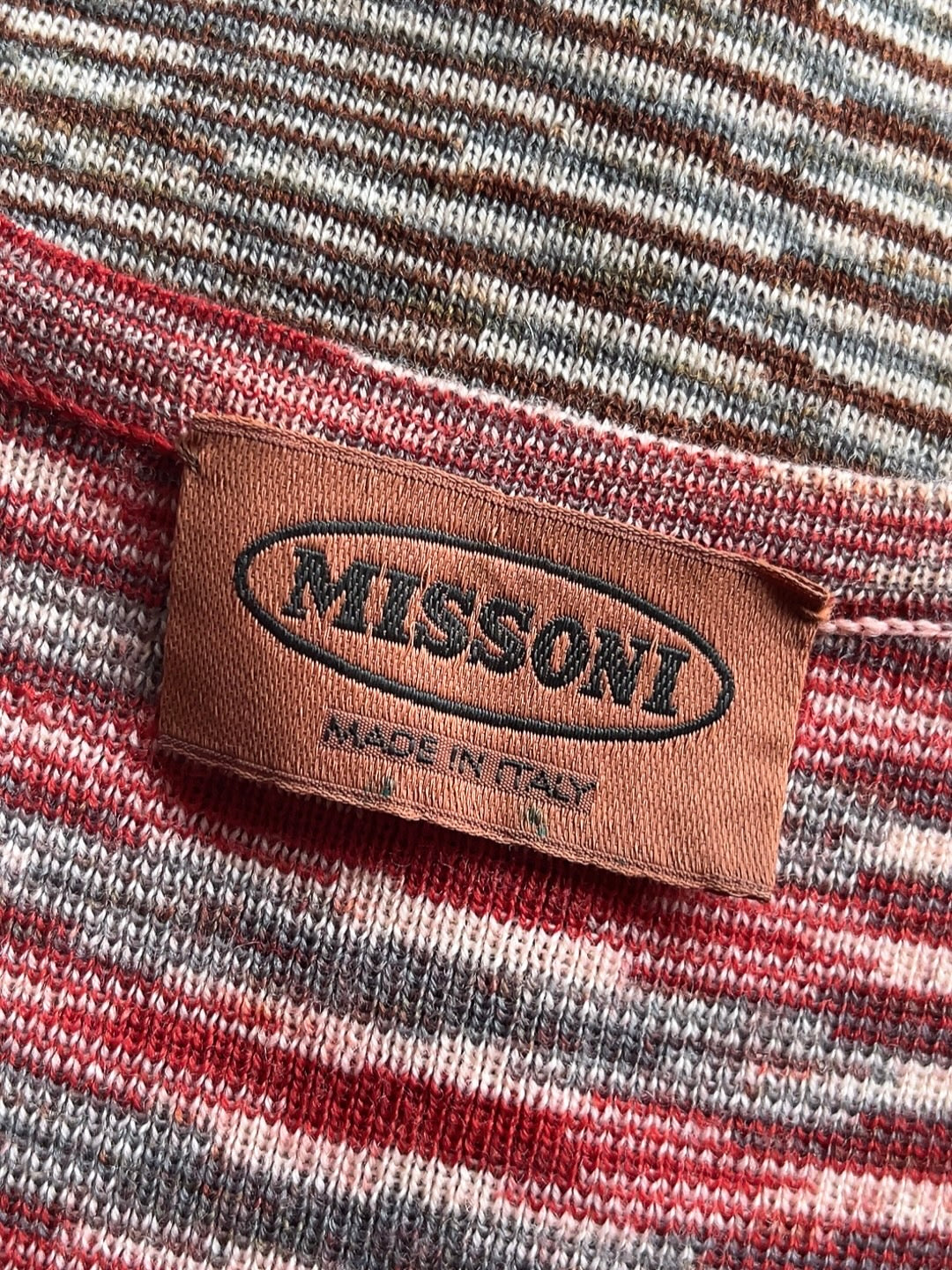 vintage MISSONI knit long one piece dress