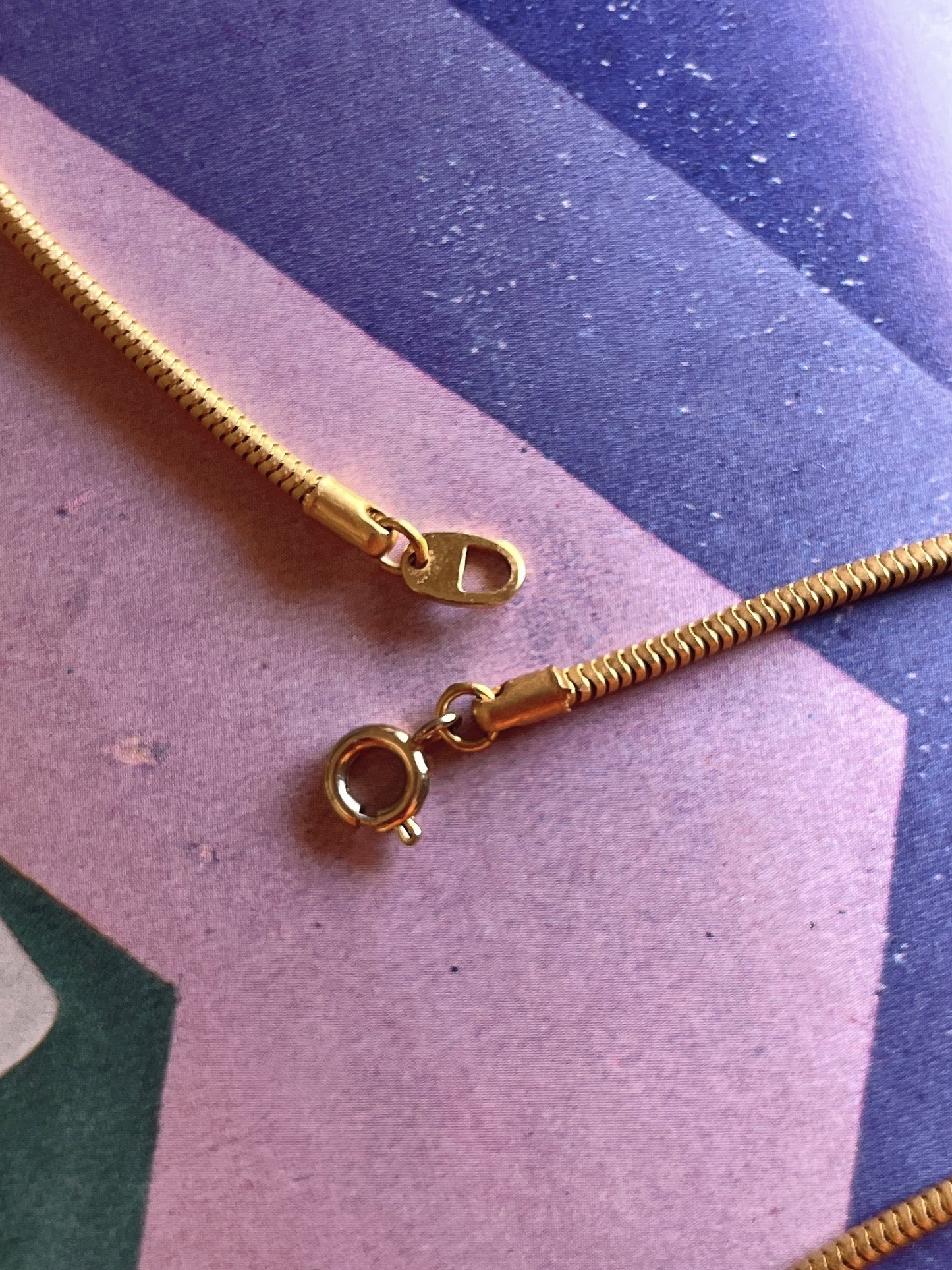 vintage matte gold ♡ necklace