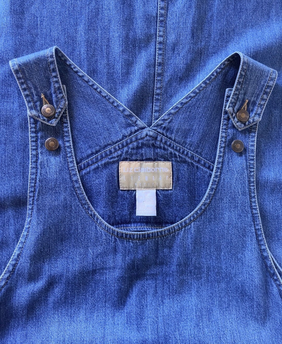 LIZ claiborne denim overall one piece