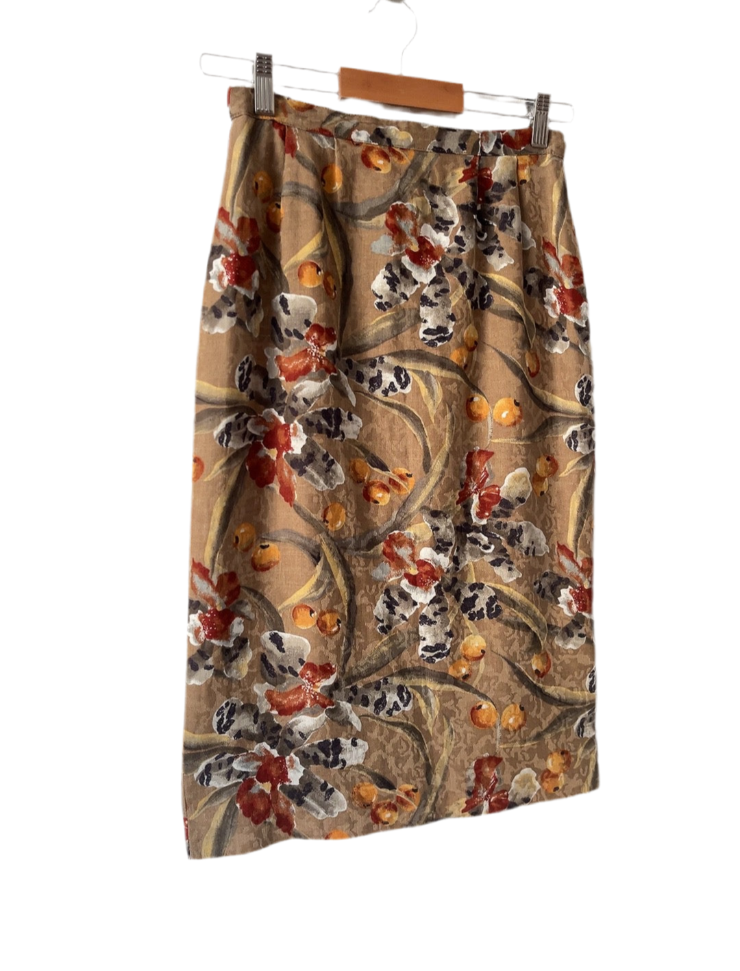 vintage pattern tight skirt