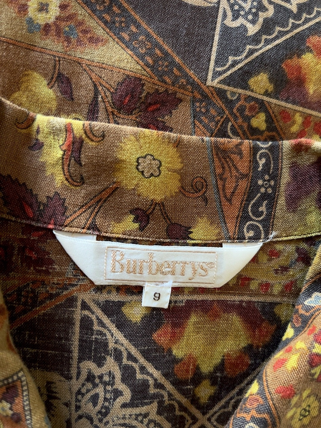 80s Burberrys linen shirt