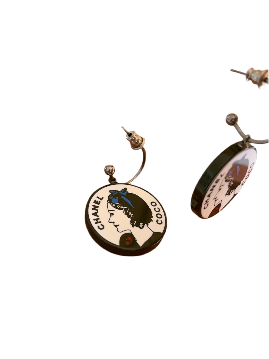 coco CHANEL vintage illustration earrings