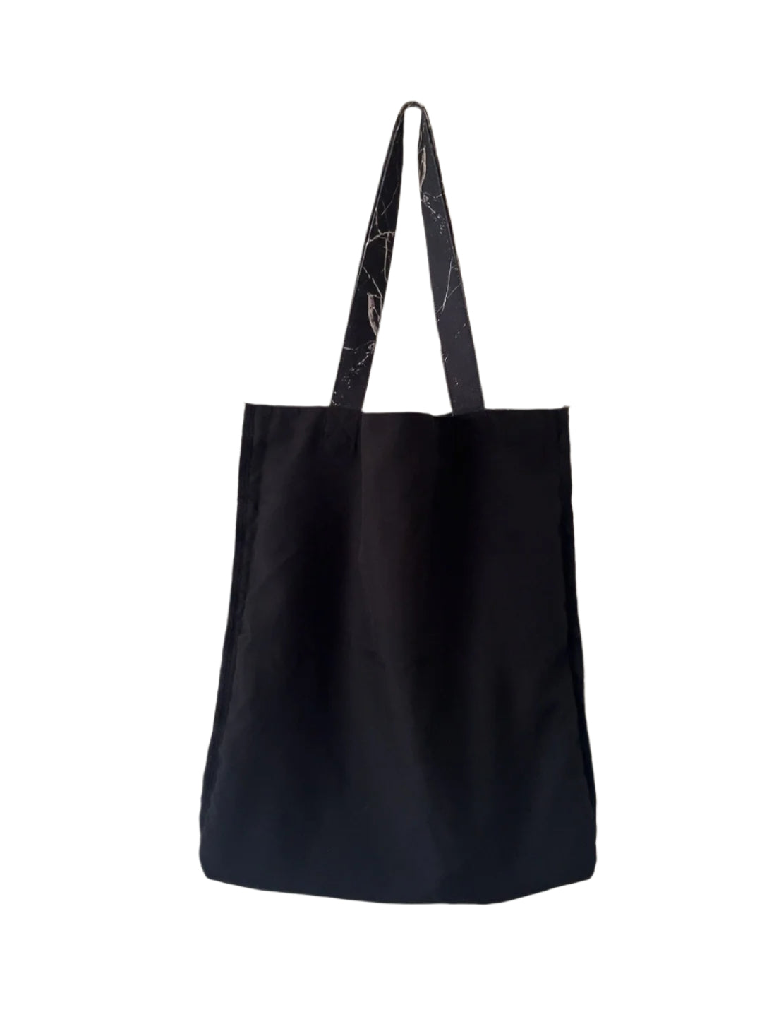 Black & white marble design tote bag