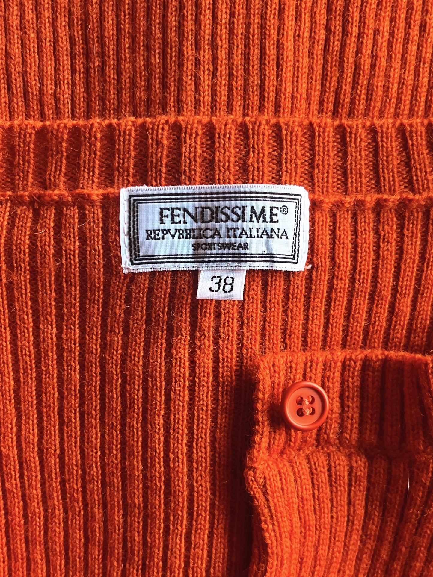Fendissime orange cardigan