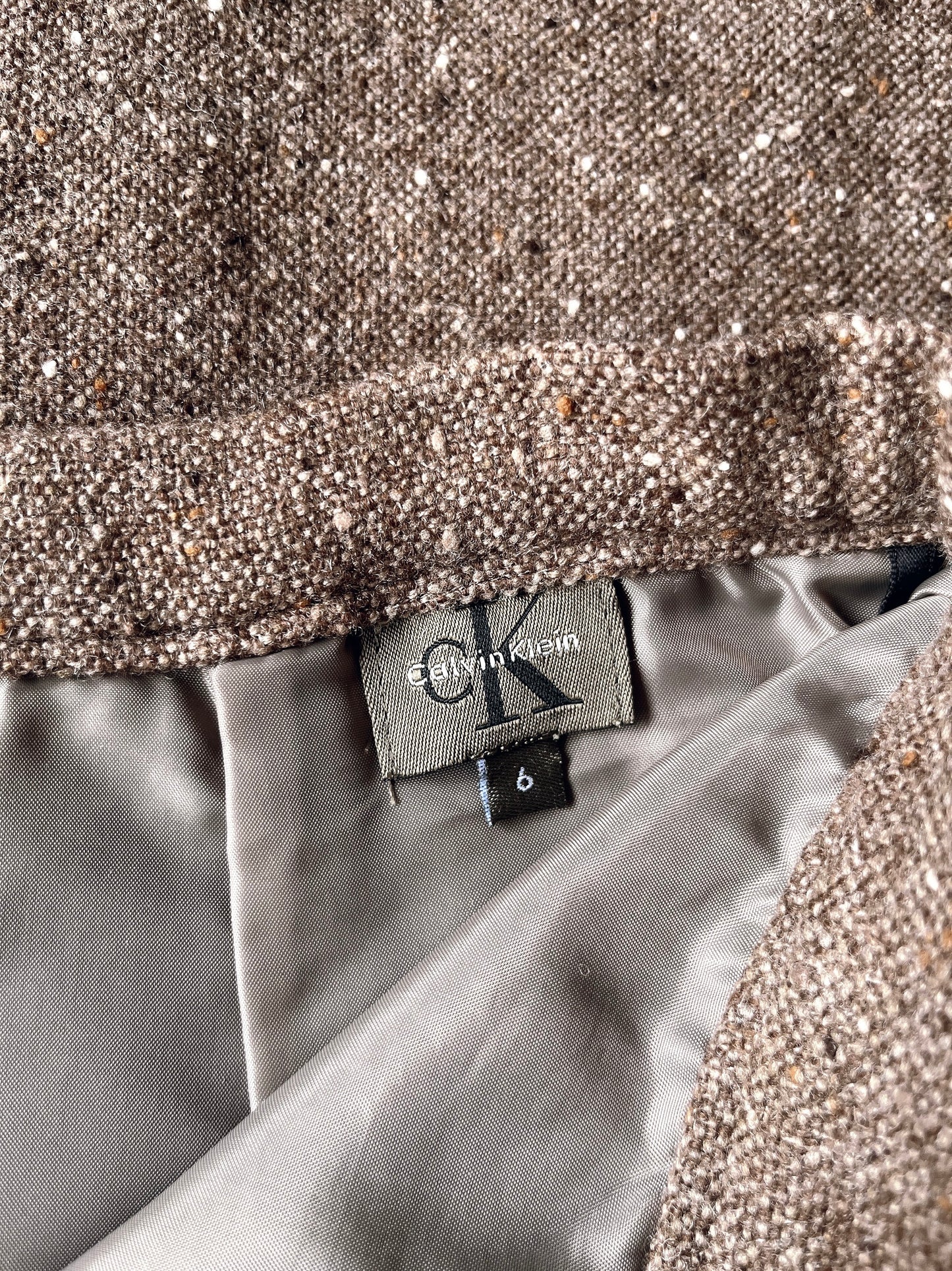 CALVIN KLEIN vintage tweed skirt