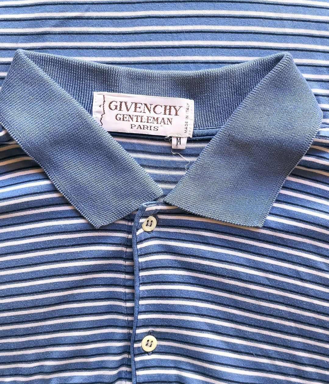 GIVENCHY gentleman vintage stripe polo shirt