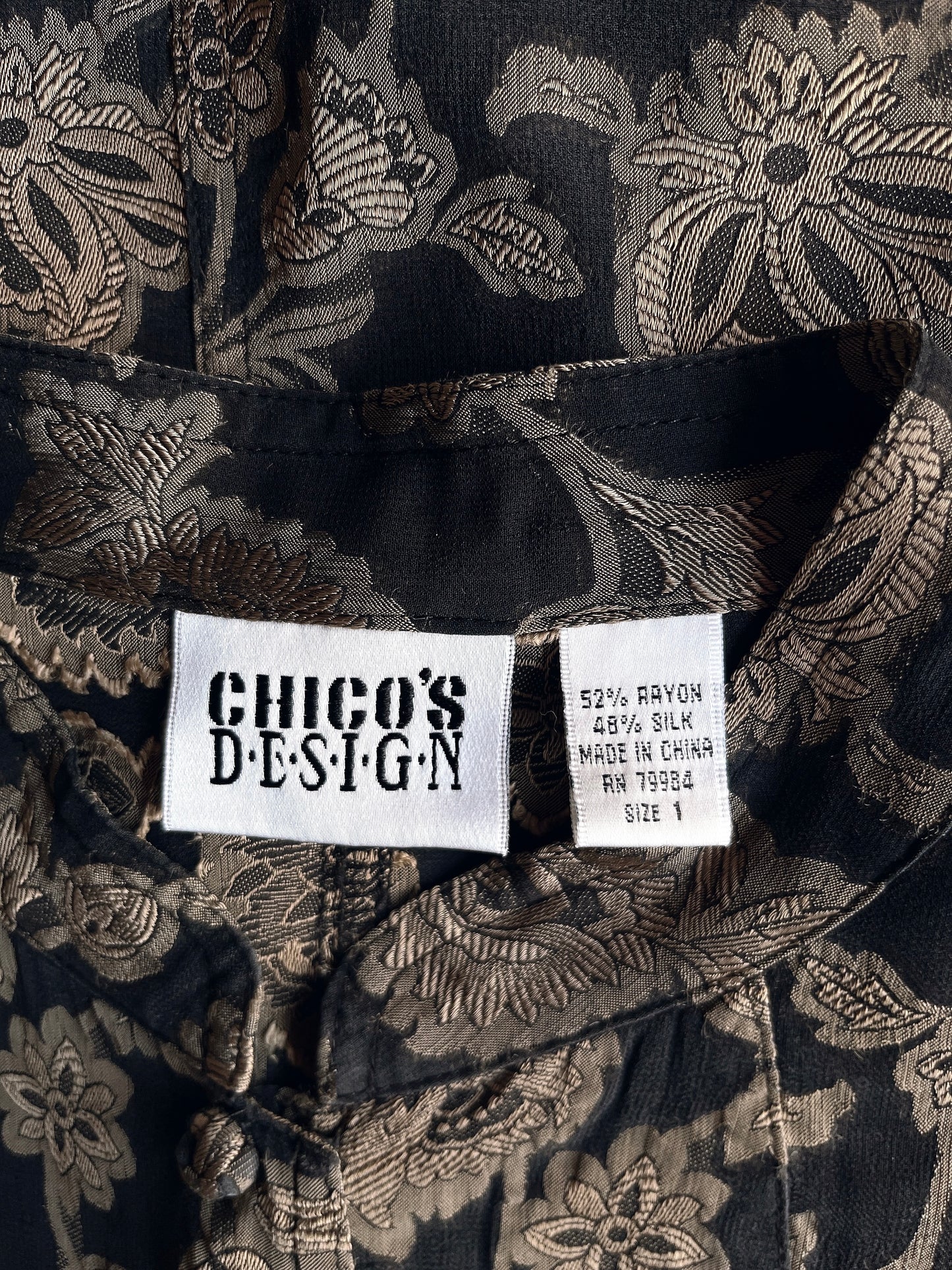 Vintage floral see through jacket