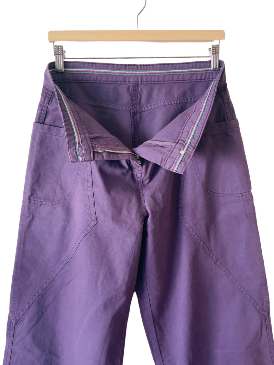 Vintage purple buggy denim pants