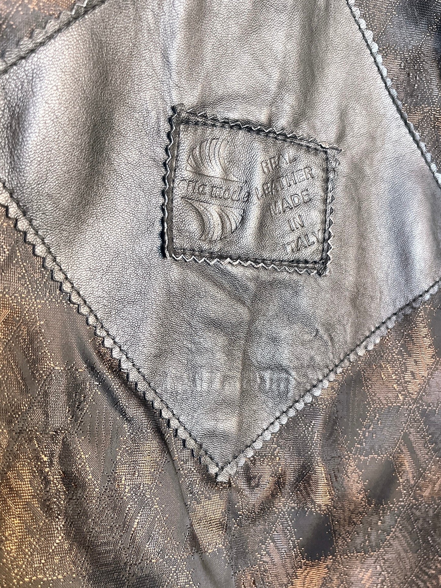 80s Italy made leather jacket