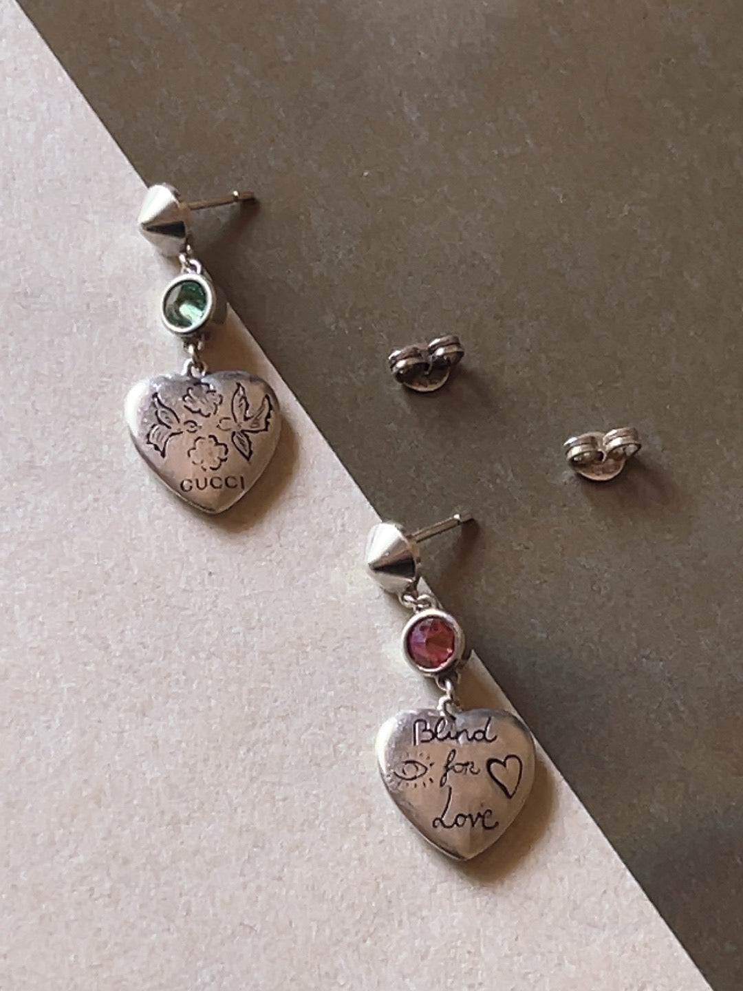 GUCCI ‘Blind for Love’ slv925 earrings