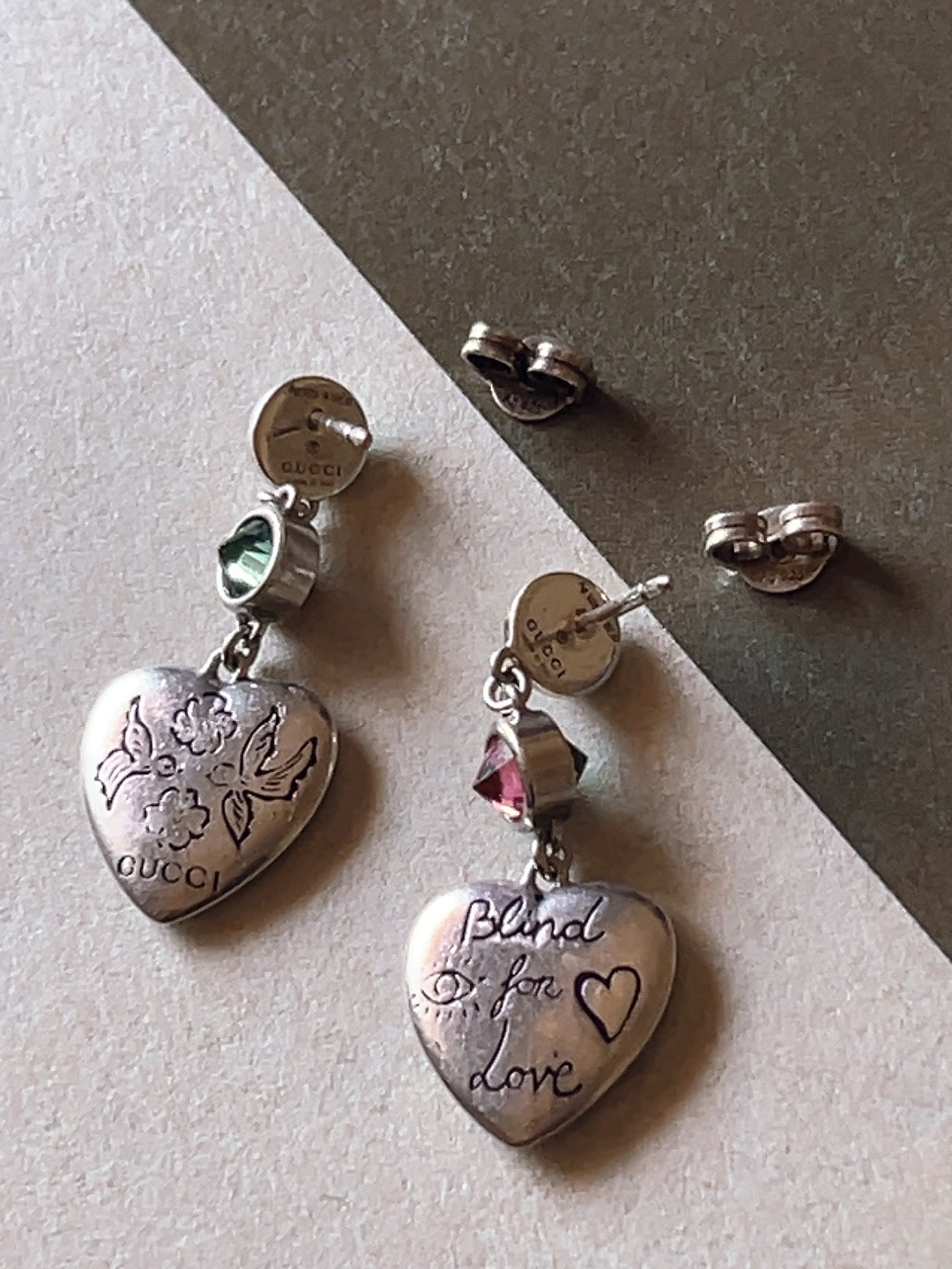 GUCCI ‘Blind for Love’ slv925 earrings