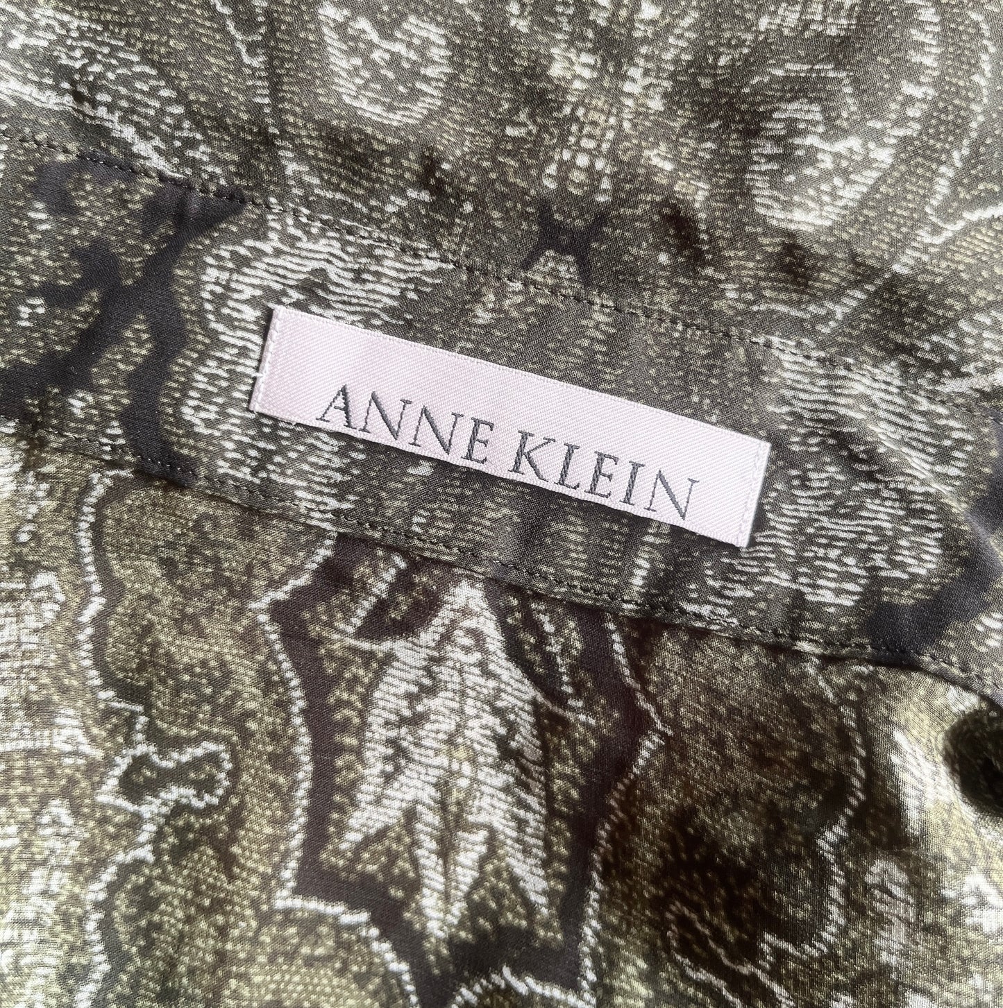 Anne Klein see through silk shirt