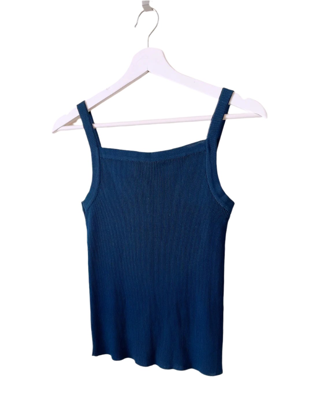 vintage navy knit tank top