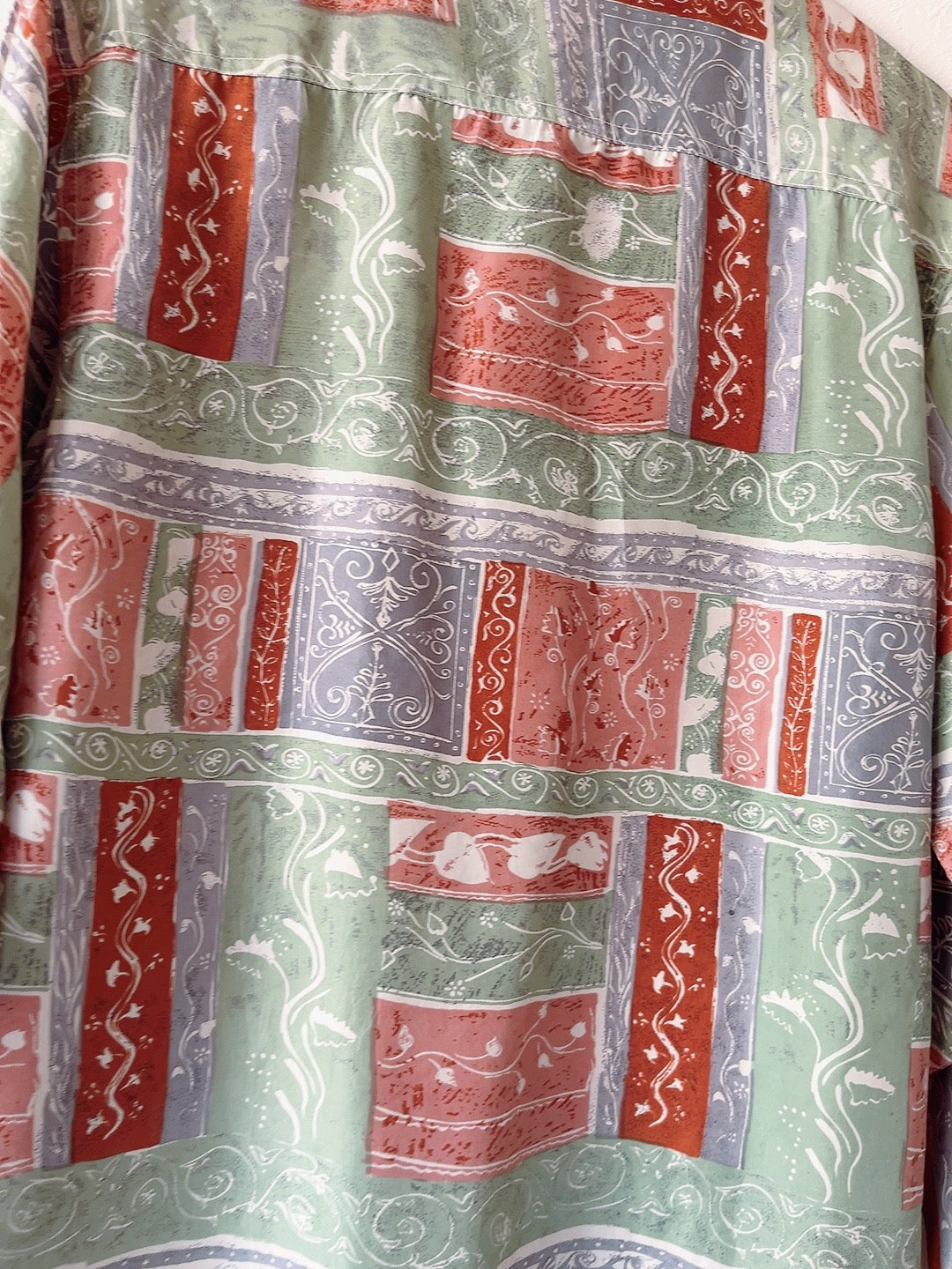 vintage silk pattern shirt