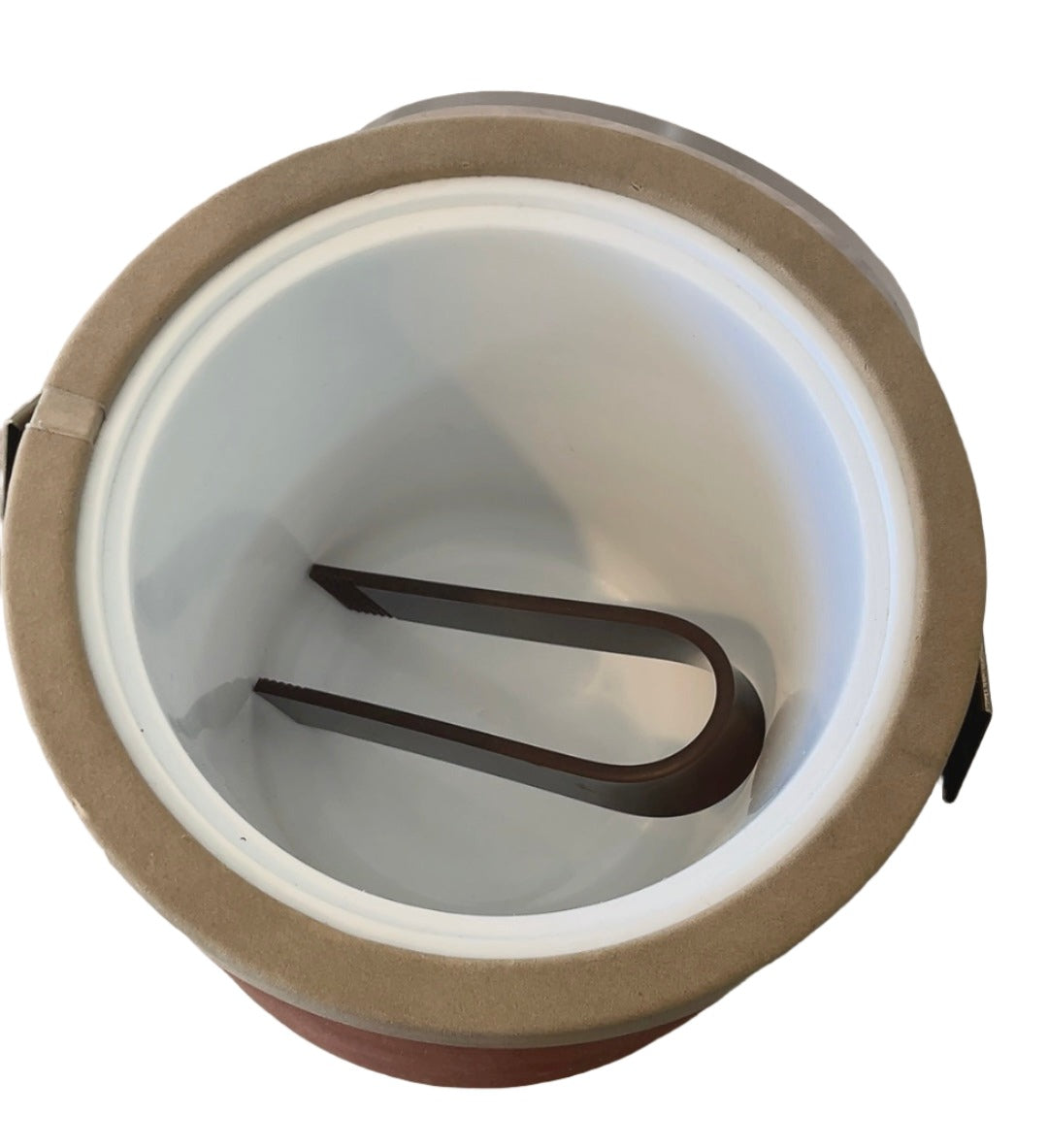 morgan vintage suede bi-color ice bucket