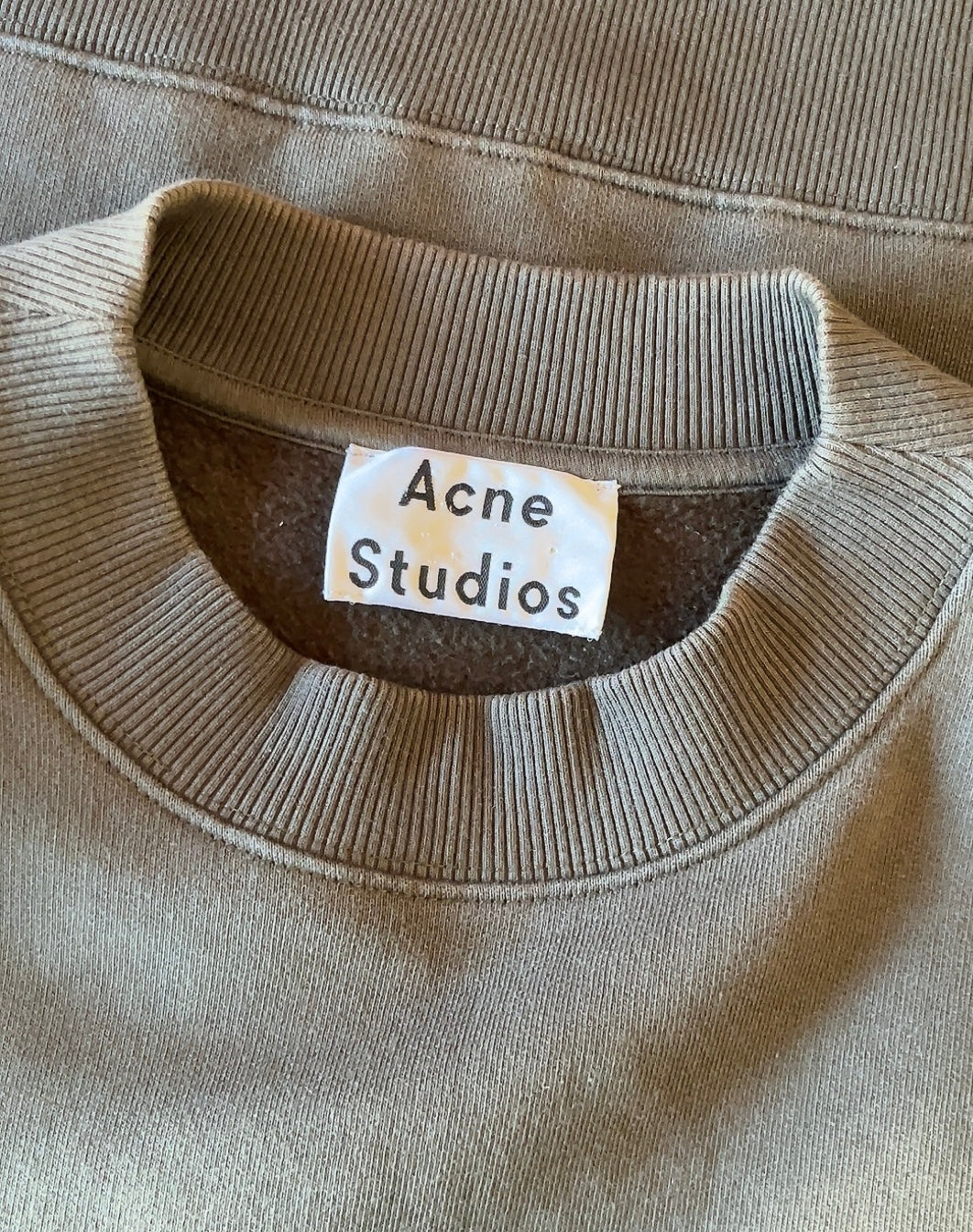 Acne Studios khaki sweatshirt