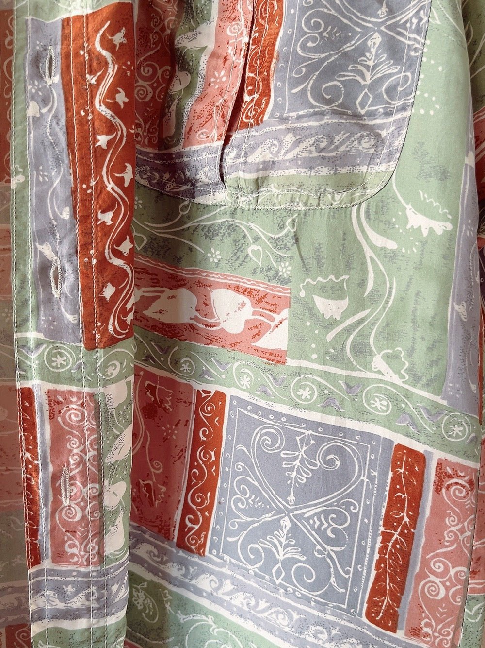 vintage silk pattern shirt