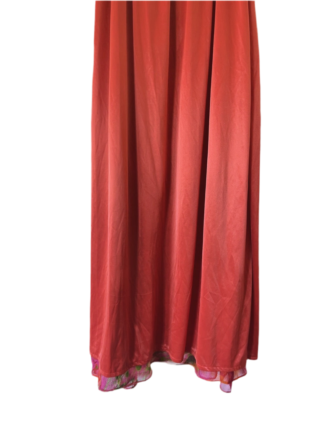 vintage floral bare top long skirt / dress