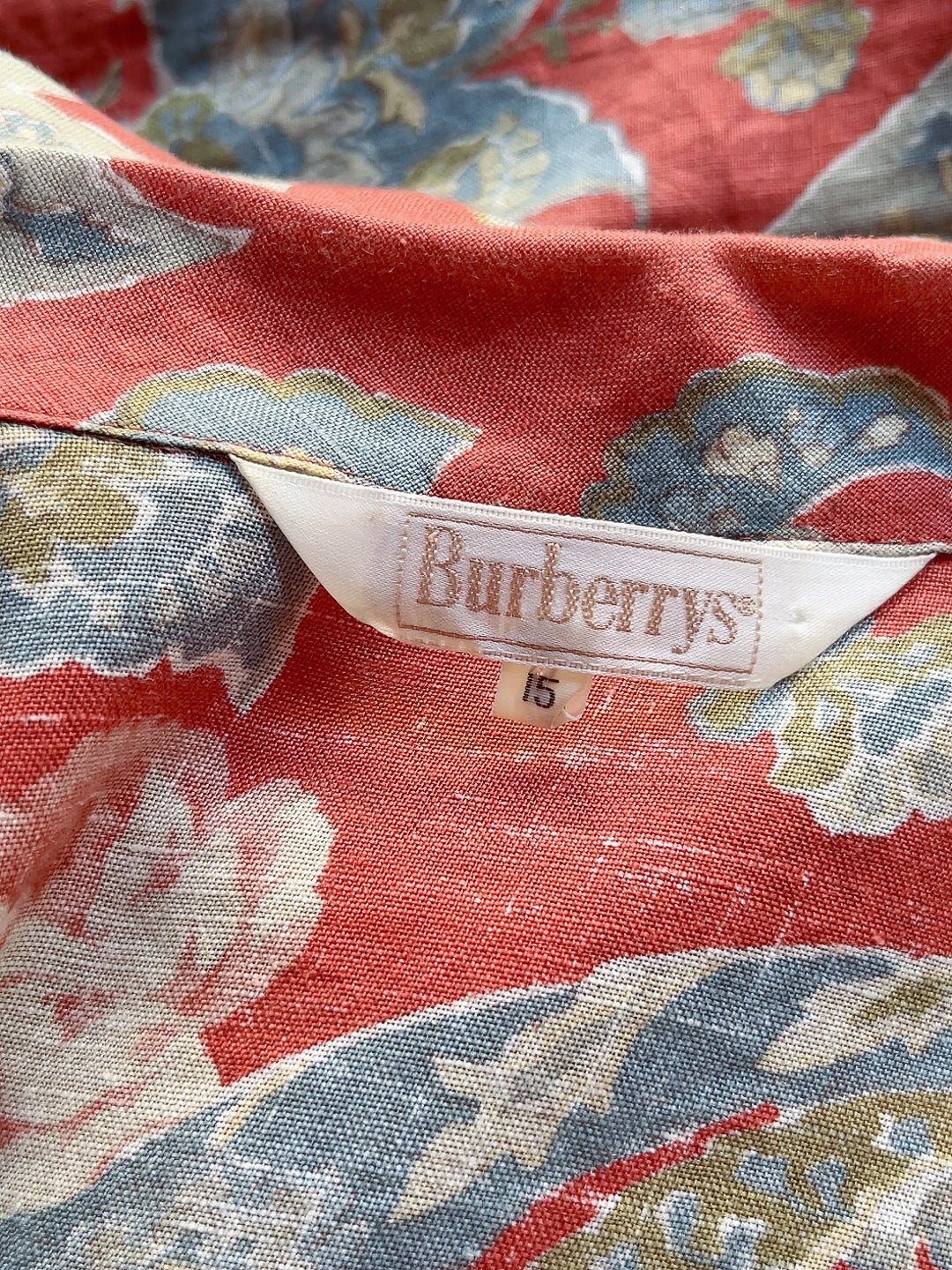 Burberrys 80s vintage linen shirt