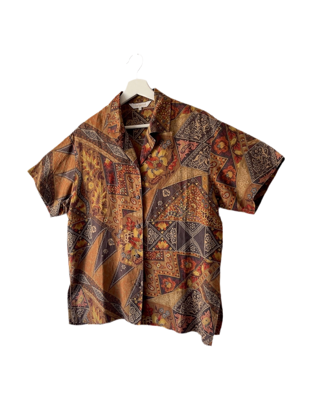 80s Burberrys linen shirt