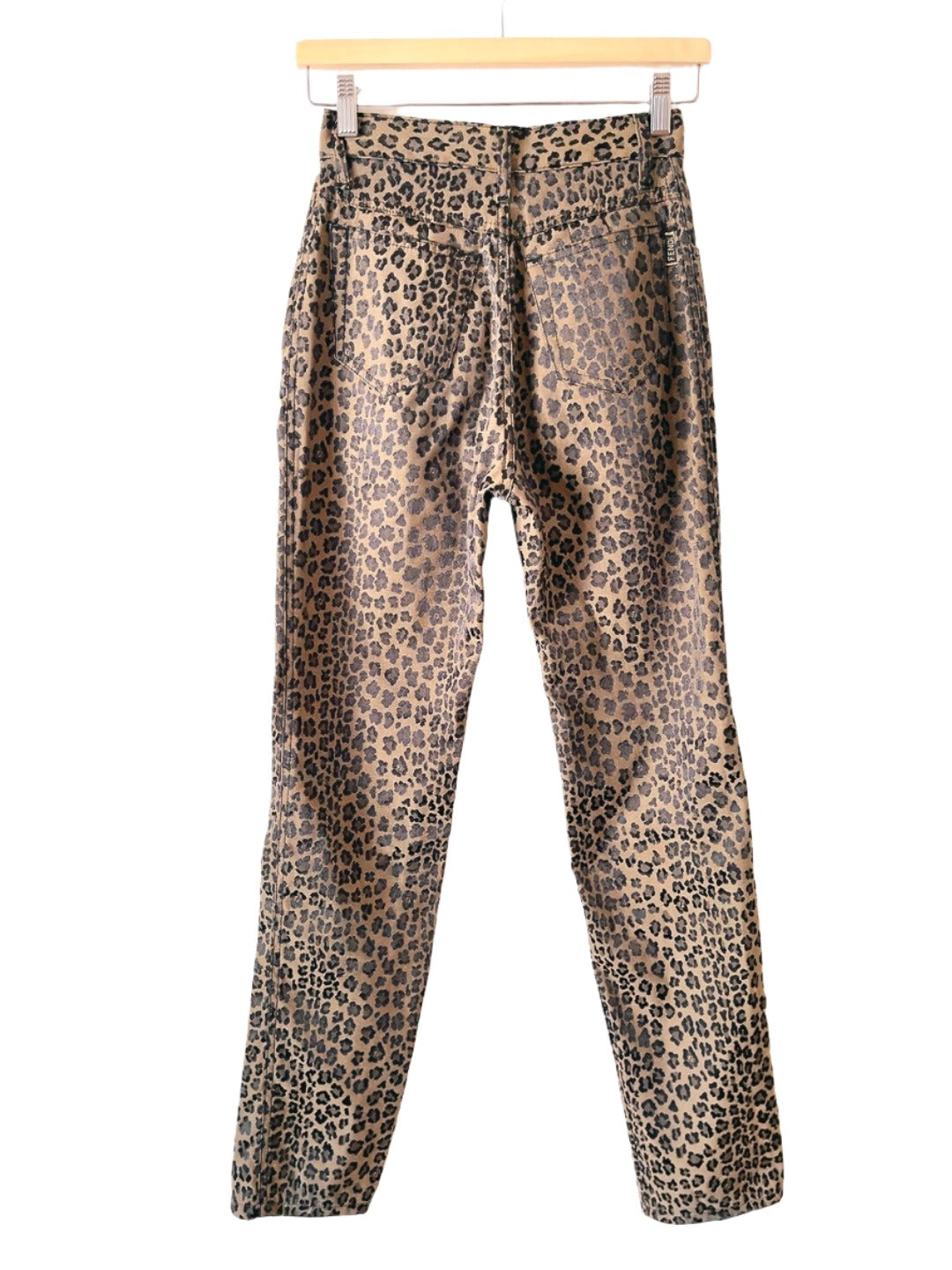 FENDI 90s vintage leopard jeans