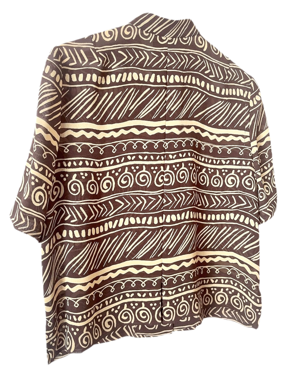 vintage see through pattern shirt