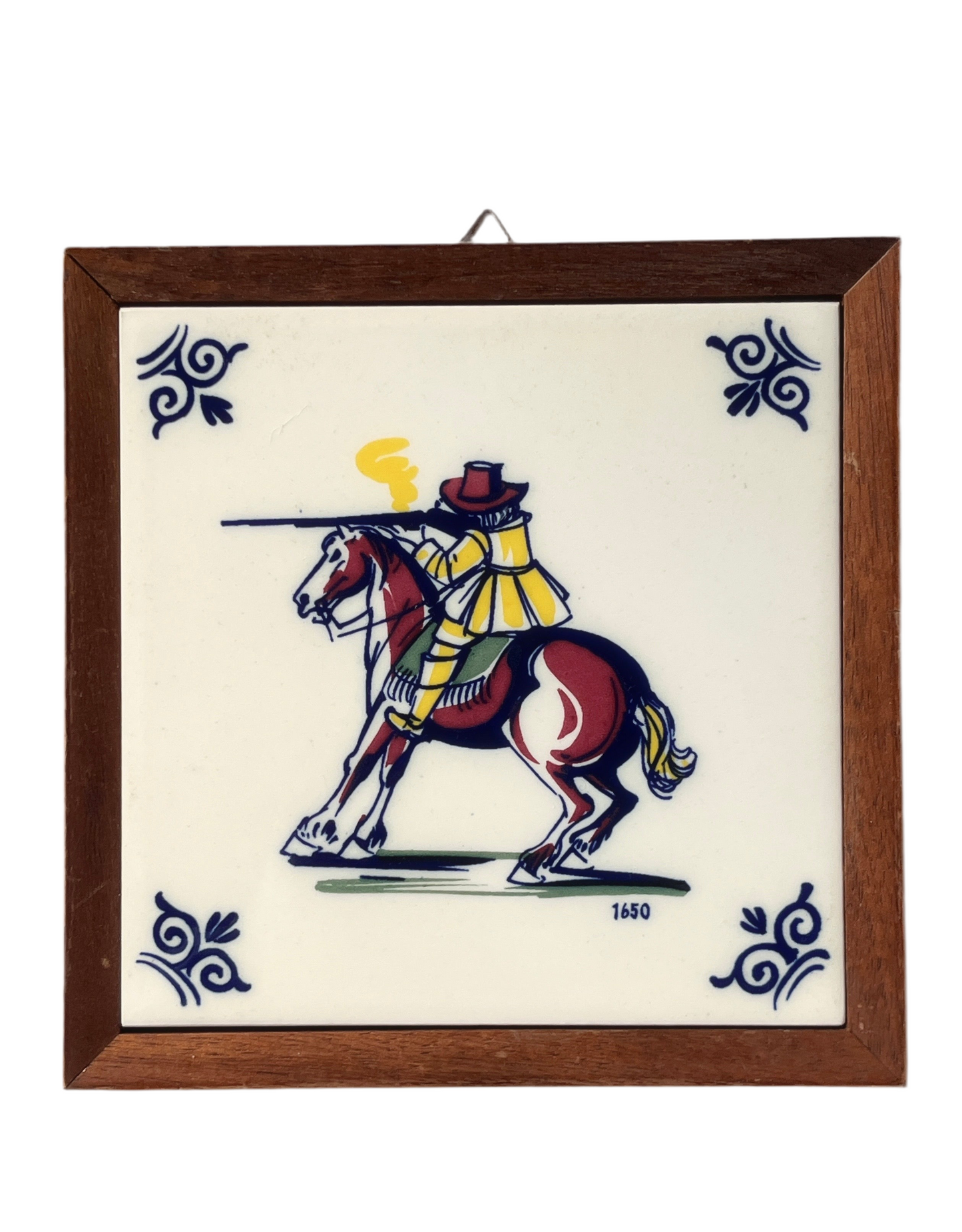 vintage ceramic tile frame