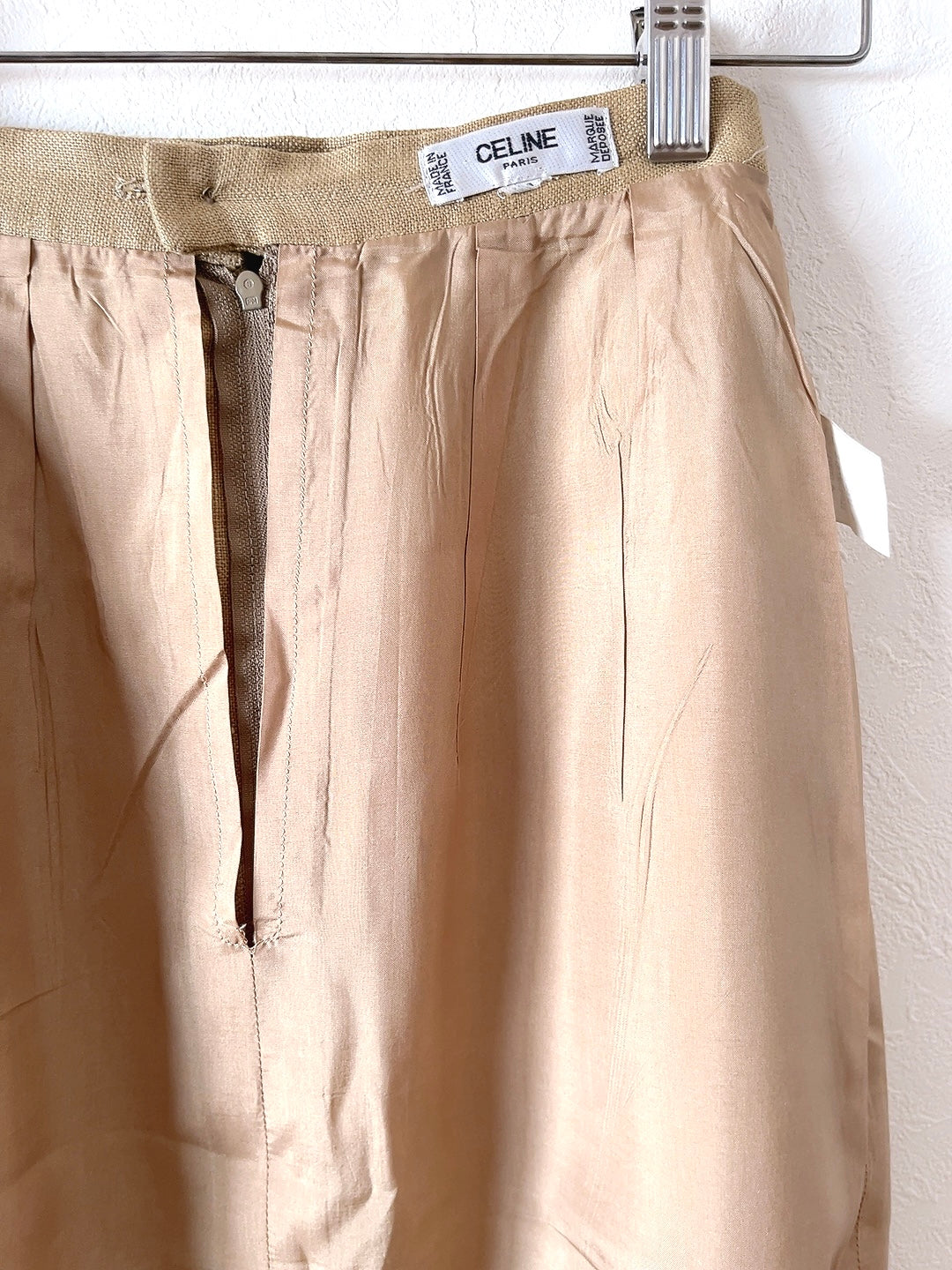 CELINE 80s~90s Vintage linen skirt