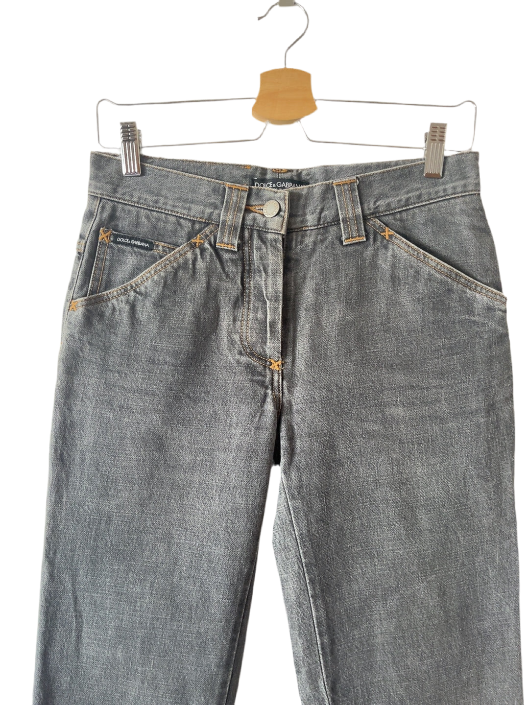 DOLCE & GABBANA vintage gray denim pants