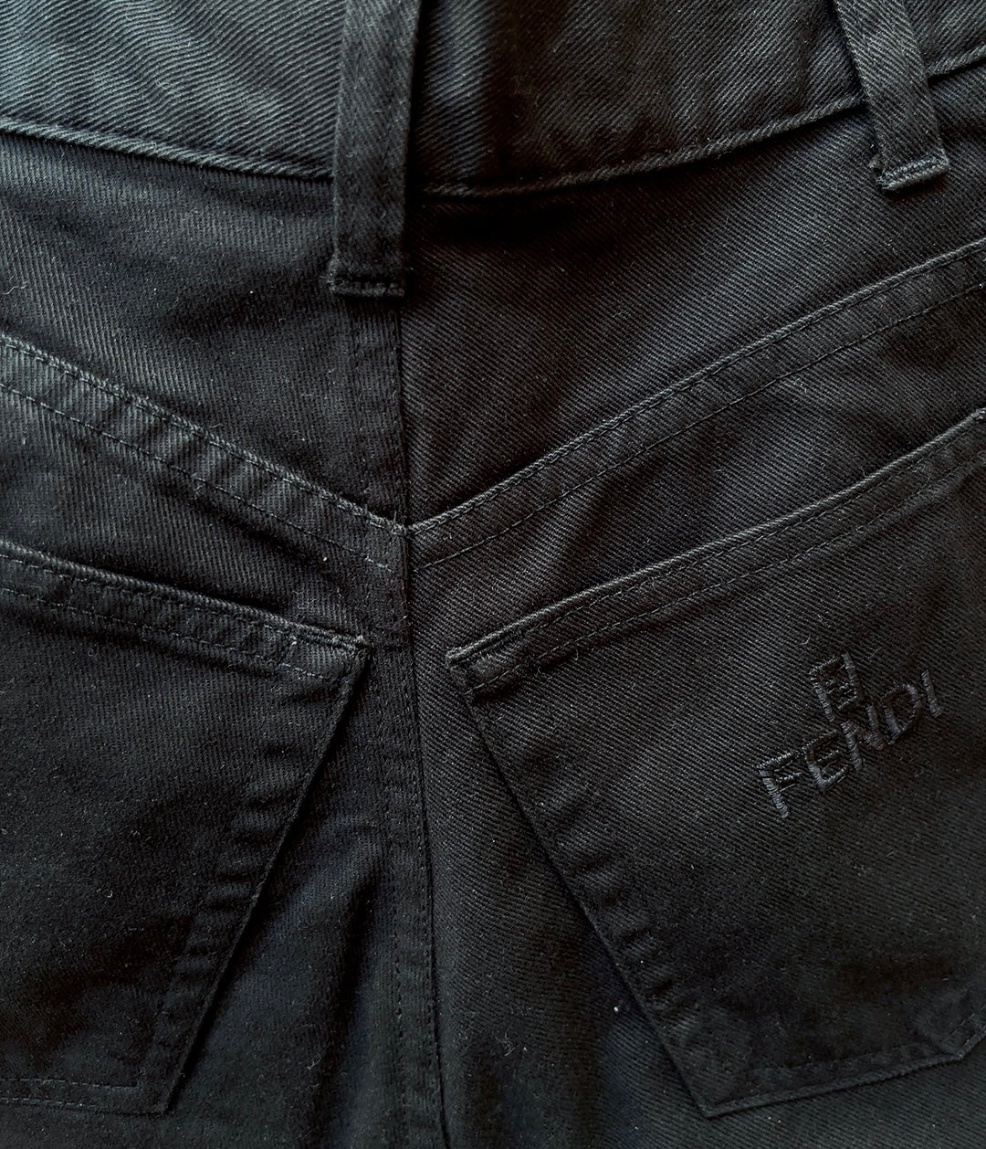 FENDI vintage black denim pants