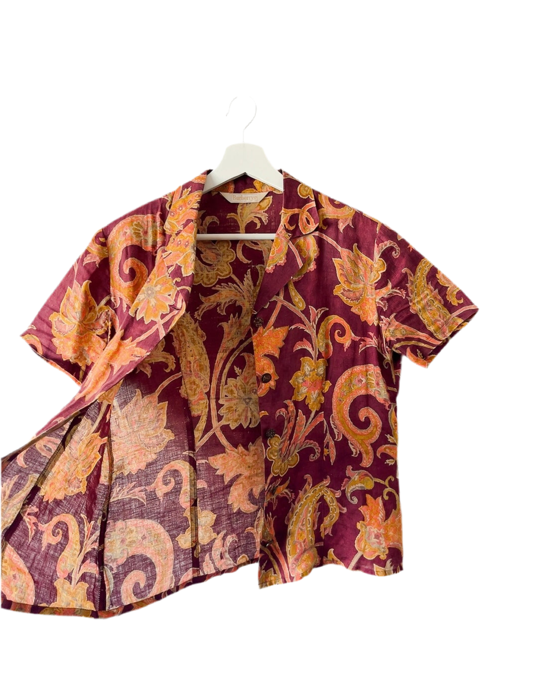 Burberrys 80s vintage linen shirt