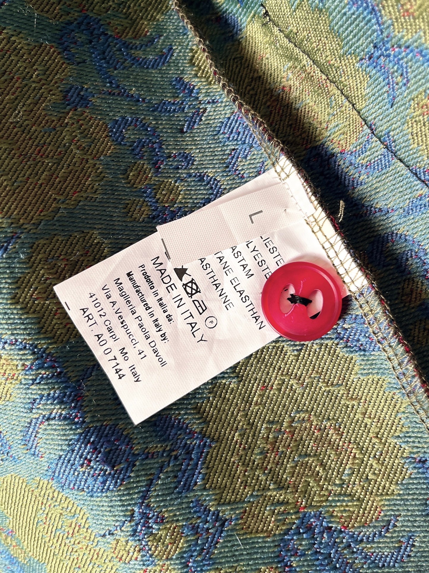 vintage jacquard jacket