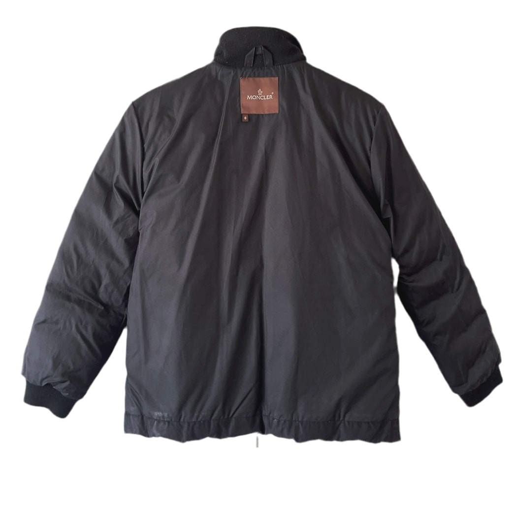 MONCLER matte black down jacket