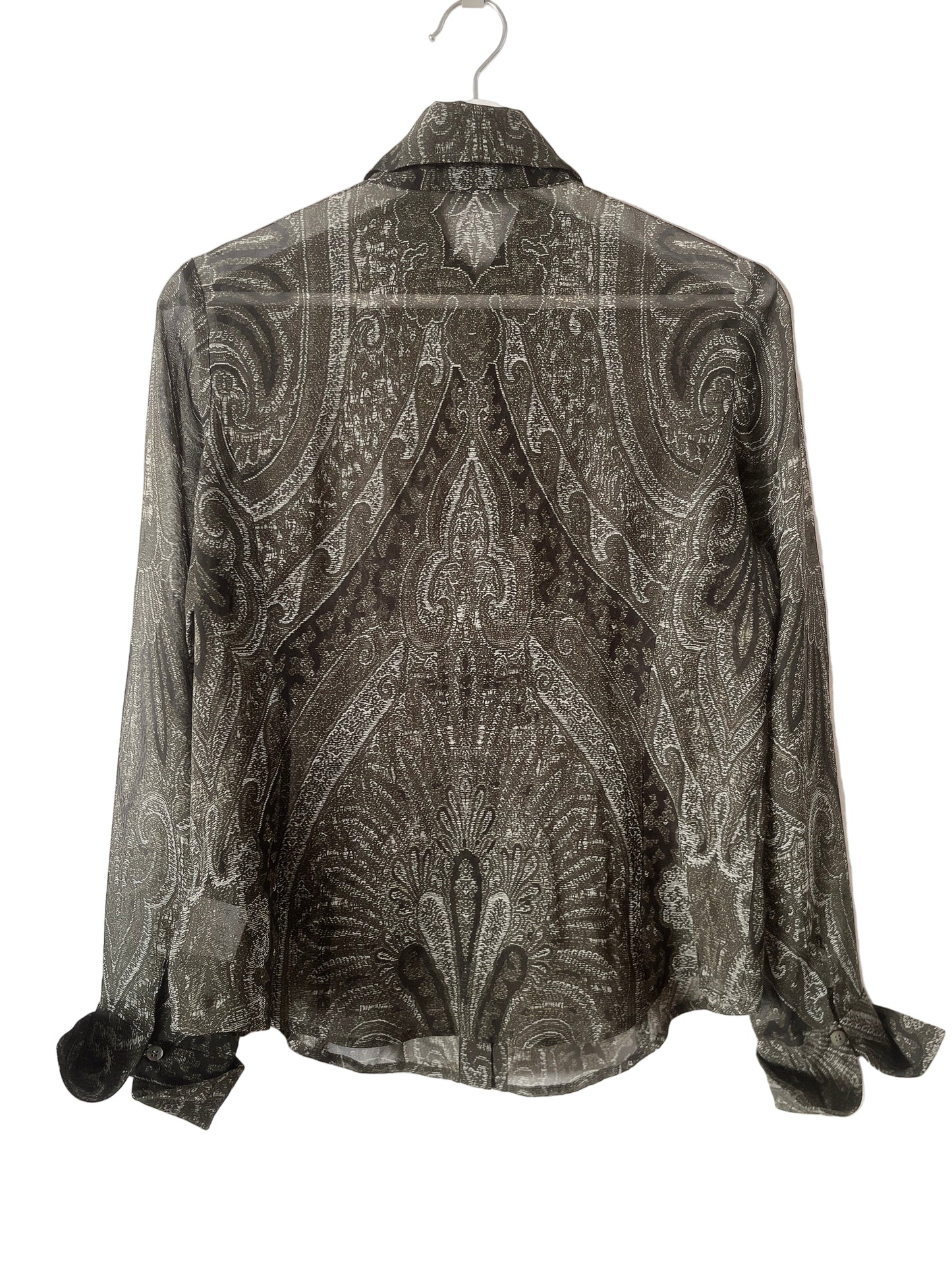 Anne Klein see through silk shirt