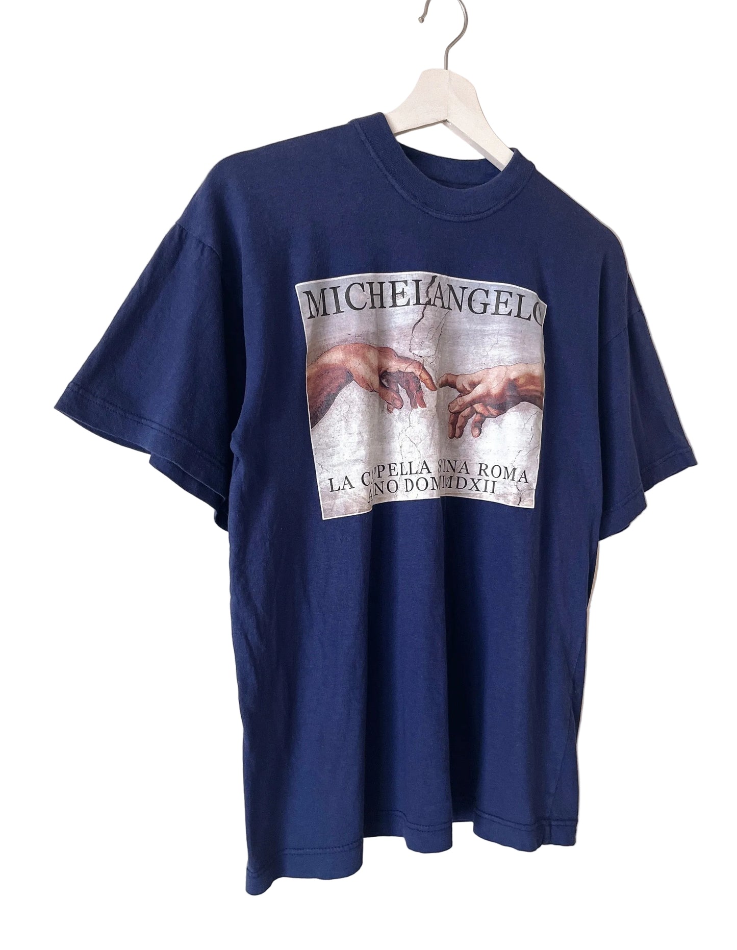 vintage Michelangelo painting t-shirt