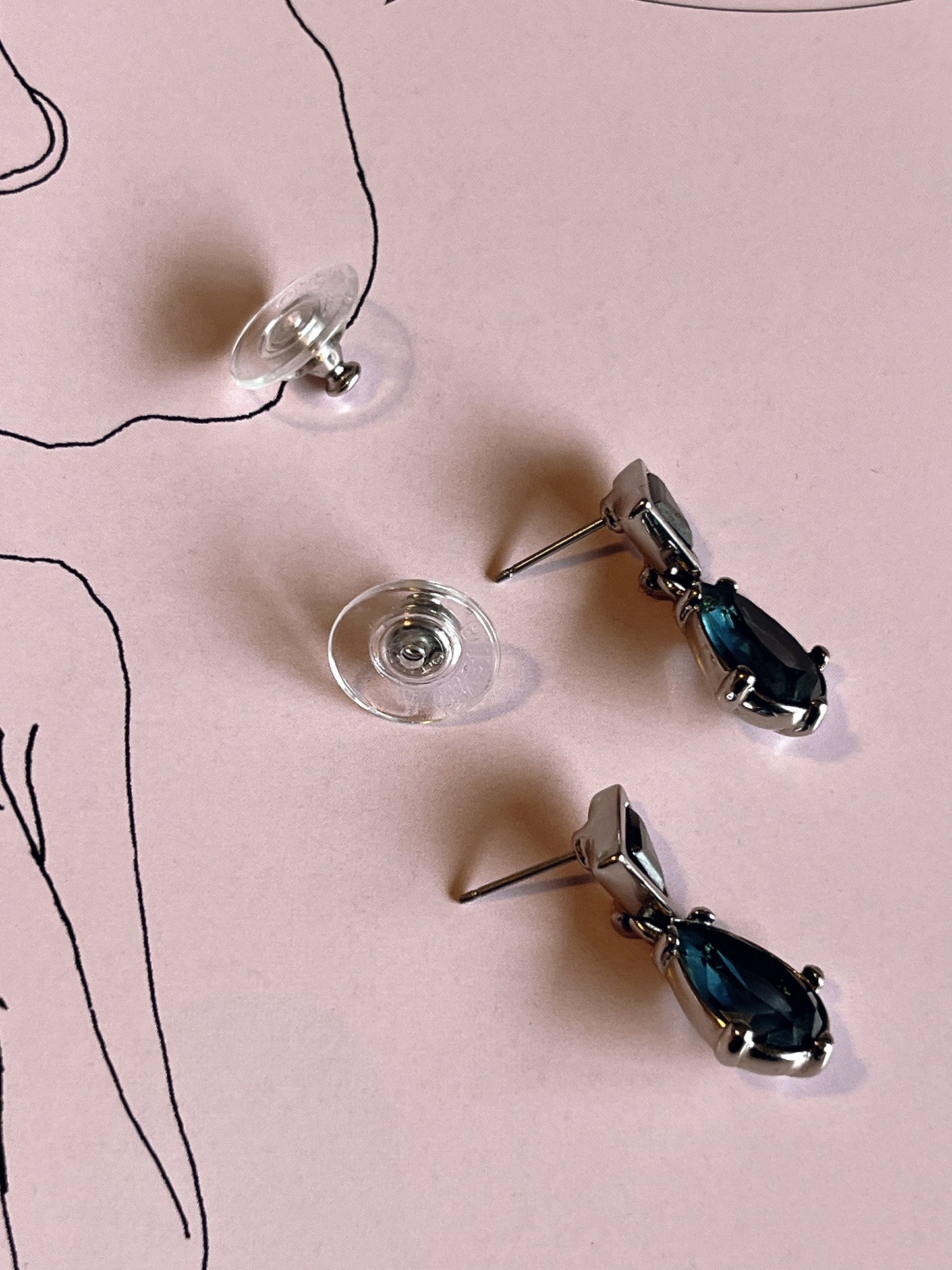 Monet stone earrings