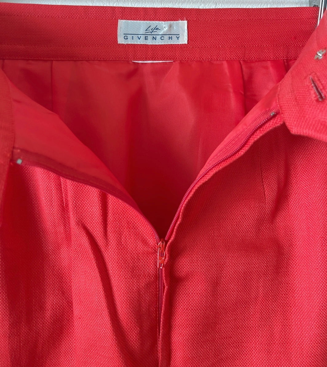 GIVENCHY vintage dead stock linen skirt