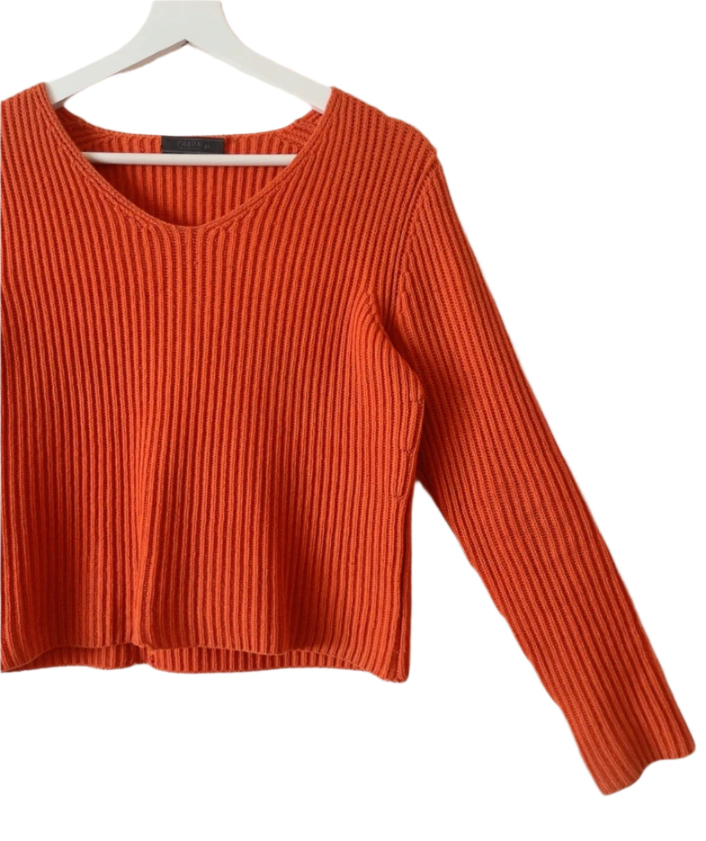 PRADA orange sweater