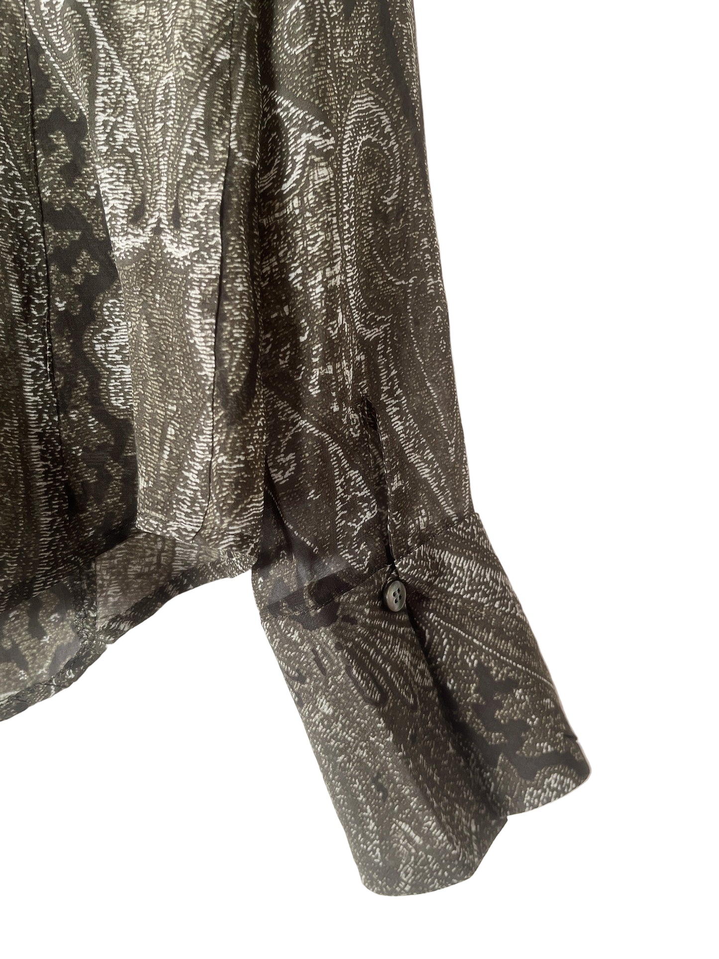 Anne Klein see through silk shirt