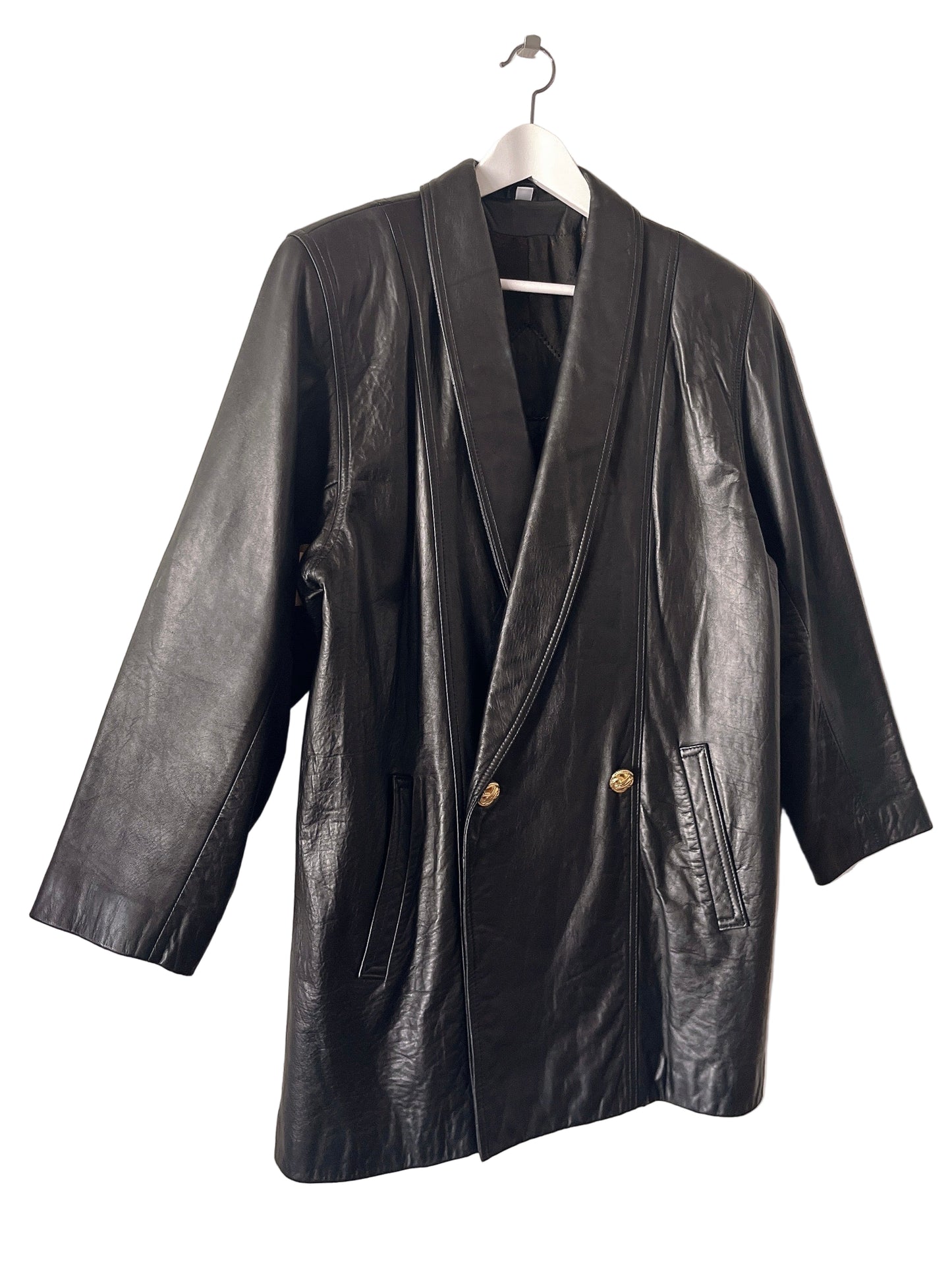 80s Italy made leather jacket