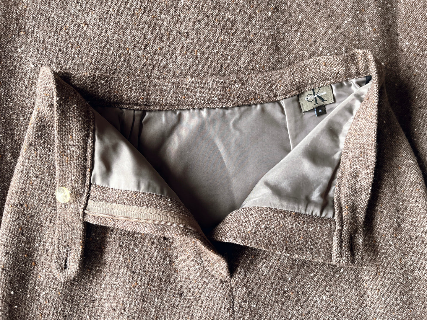 CALVIN KLEIN vintage tweed skirt