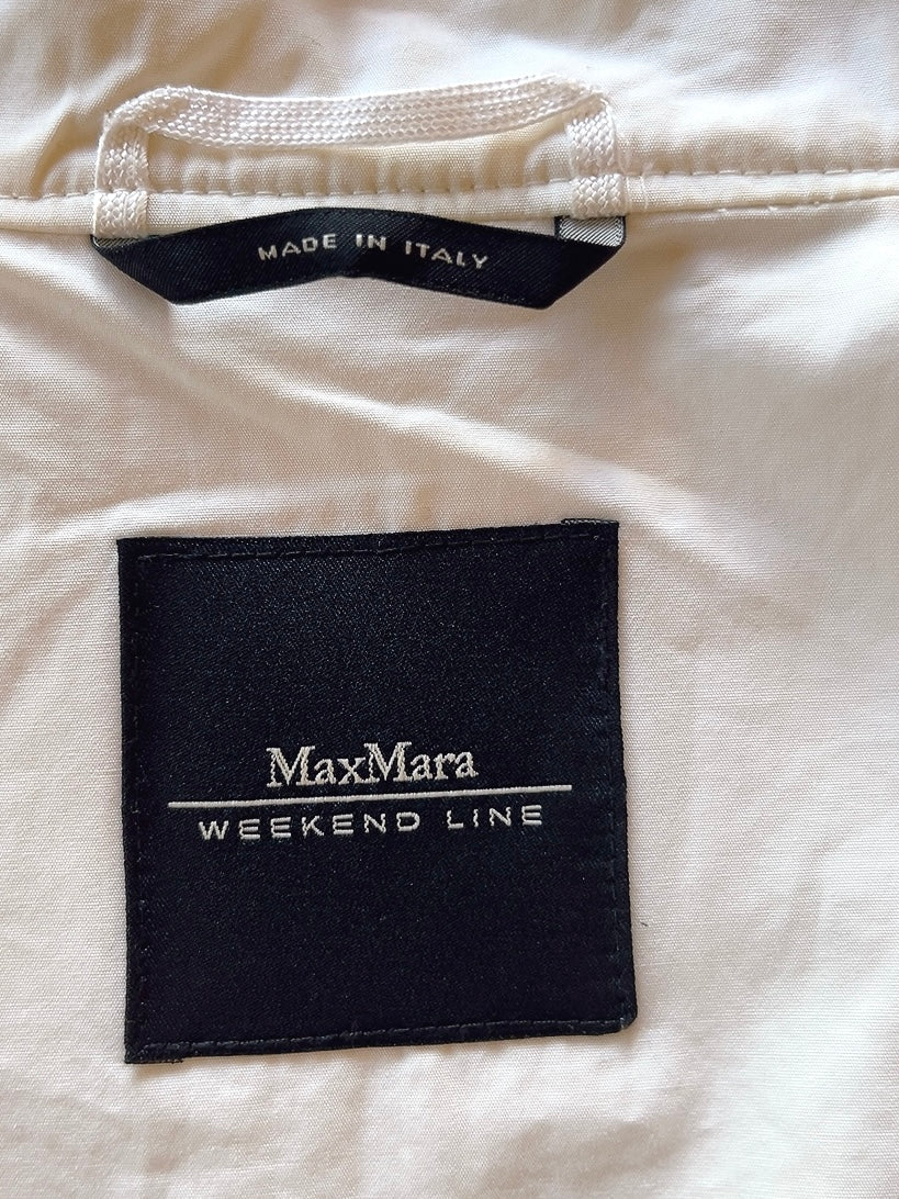 MaxMara - weekend line white cotton blouson