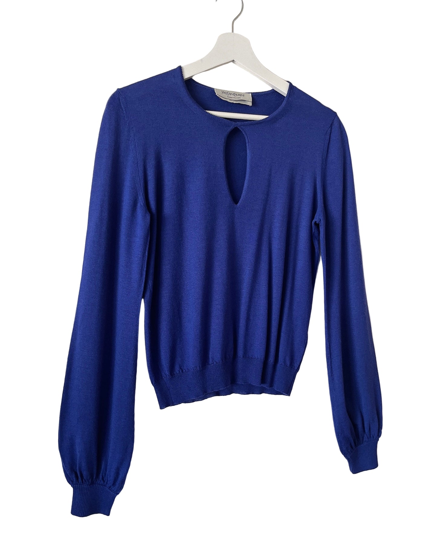 YSL - rive gauche blue knit