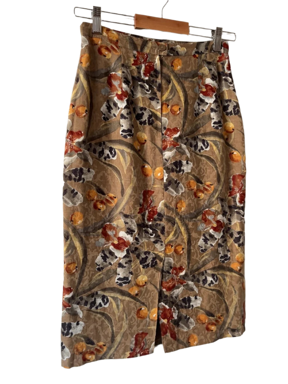 vintage pattern tight skirt