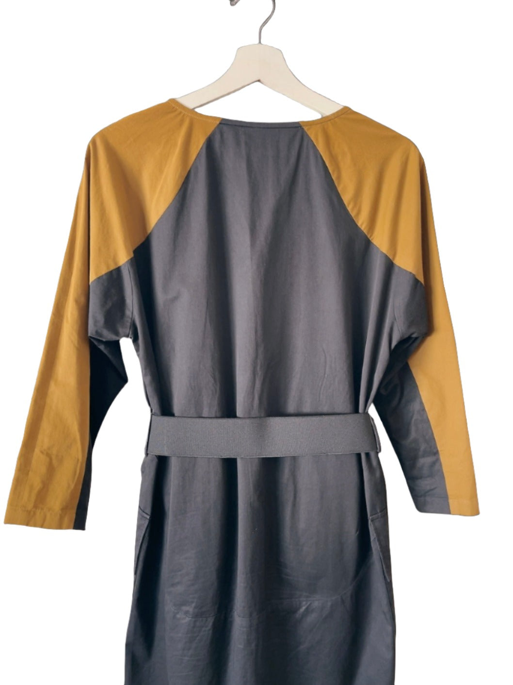 DRIES VAN NOTEN bi-color cotton one-piece dress