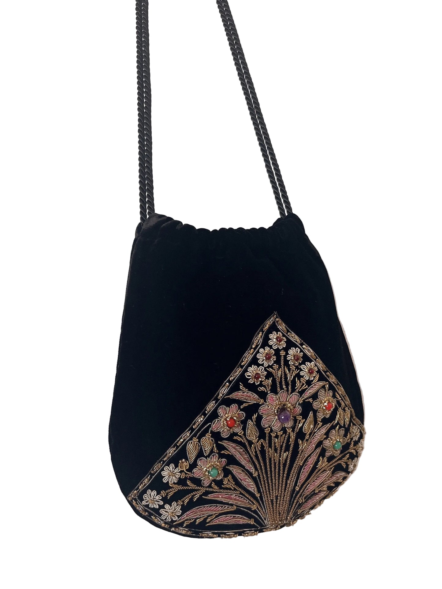 Pierre Cardin velour bijou bag