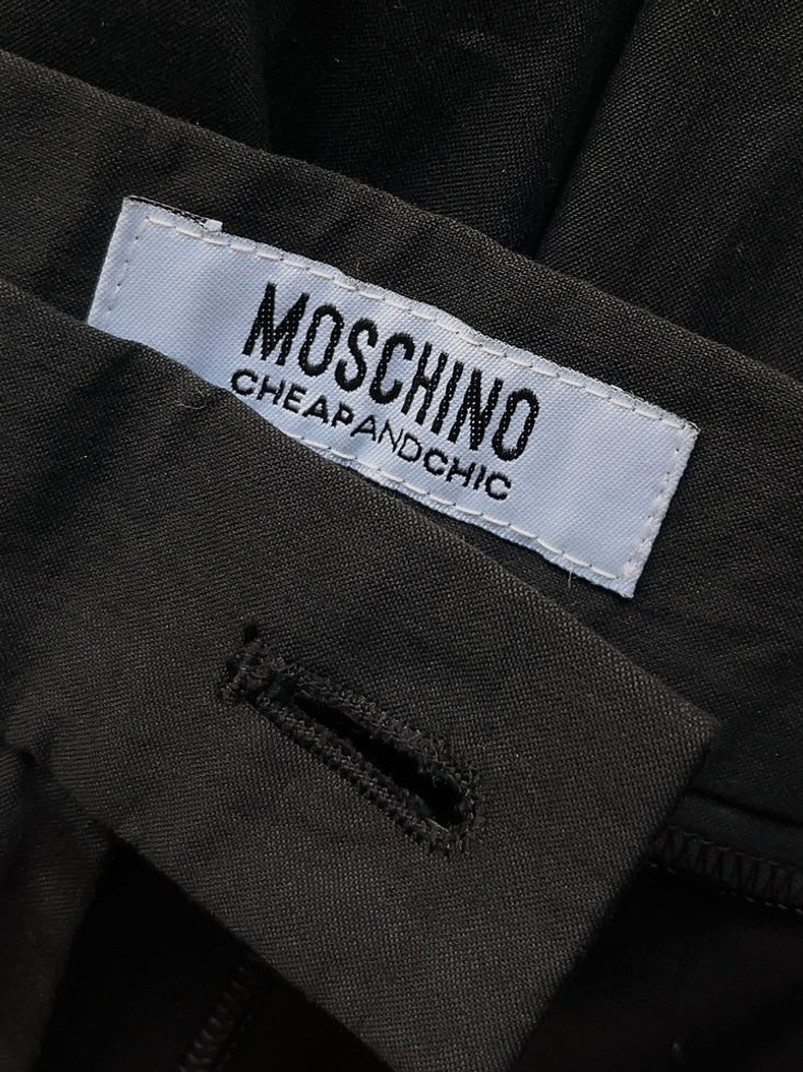 MOSCHINO vintage black wide pants