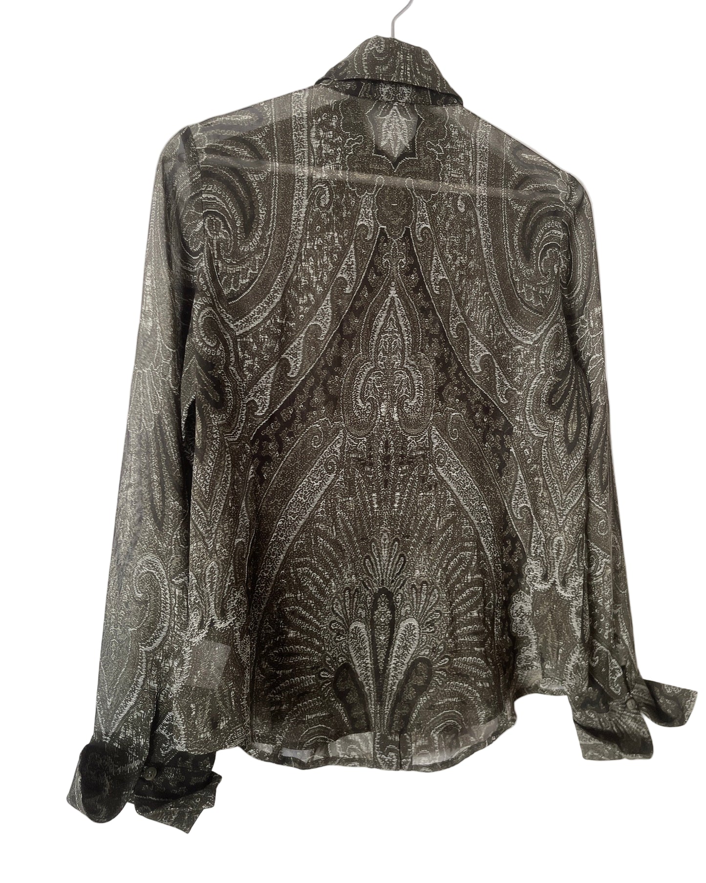 Anne Klein see through silk shirt