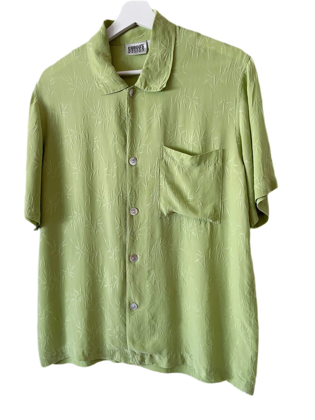 vintage shell button silk shirts